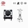 6x6 SMD plug-in 6*6*4.3 negative Reverse function switch tactile push button tact switch