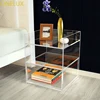Clear Acrylic Bedside Drawer Table, Lucite Nightstand, Perspex Sofa Tables