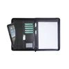 A4 PU manager padfolio office conference file folder organizer zippered portfolio