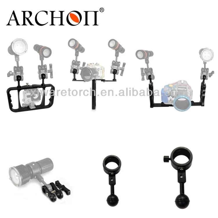 Aluminum mount adapter gopro camera accessories for underwater diving lights