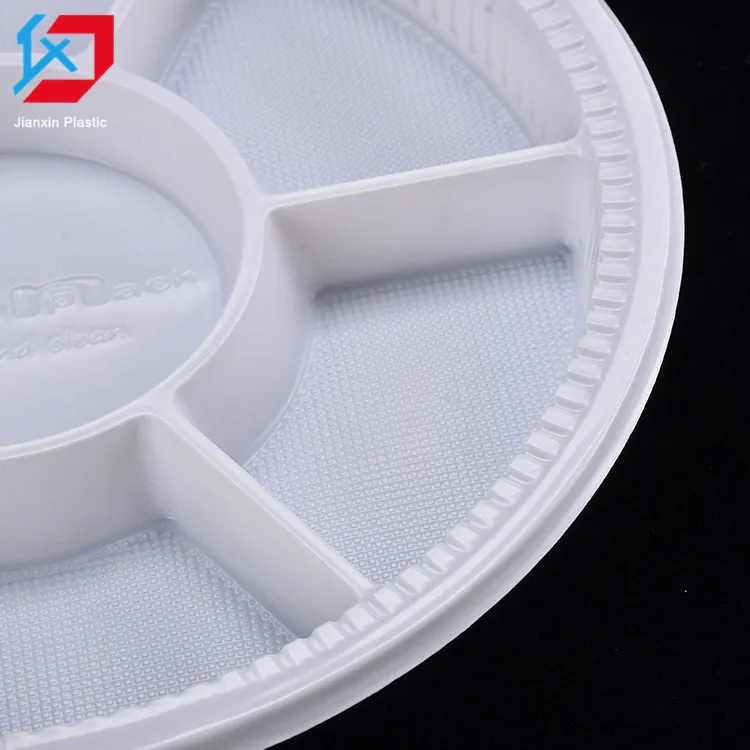 9 Compartment Plastic Centering Plate Disposable Plastic Plate With Divider For Restaurant Buy