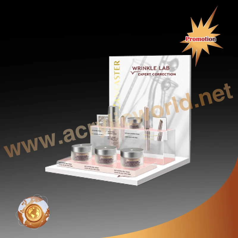 Custom Counter Display Stand For Mascara Professional Retail Makeup Shop Counter Mascara Stand