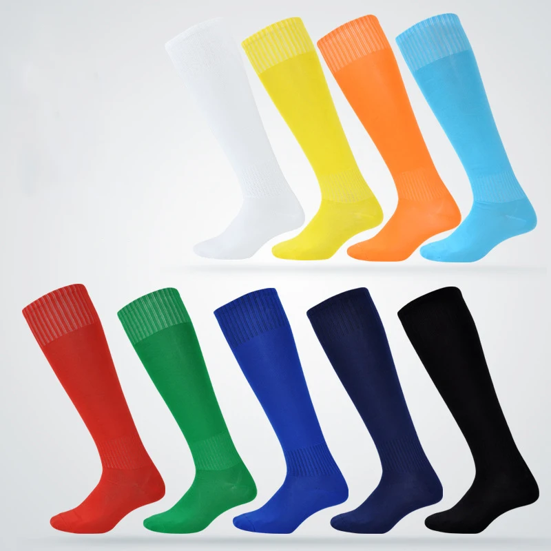Men Knee High Solid White Black Soccer Socks Buy Black Soccer Socks