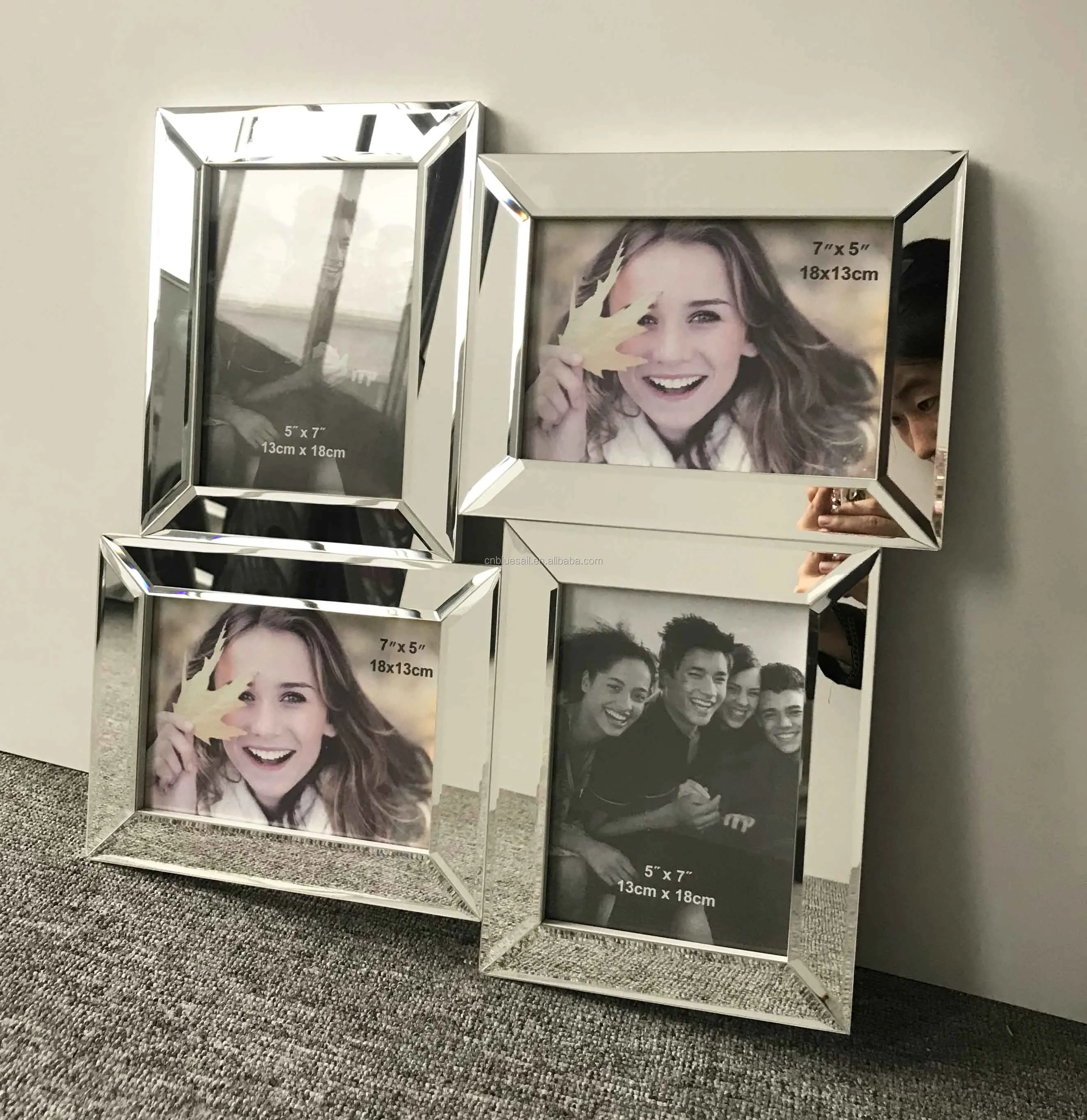 Beveled Mirror Photo Frame,Collage Picture Frame,Mdf Mirror Frame Buy Beveled Mirror Photo
