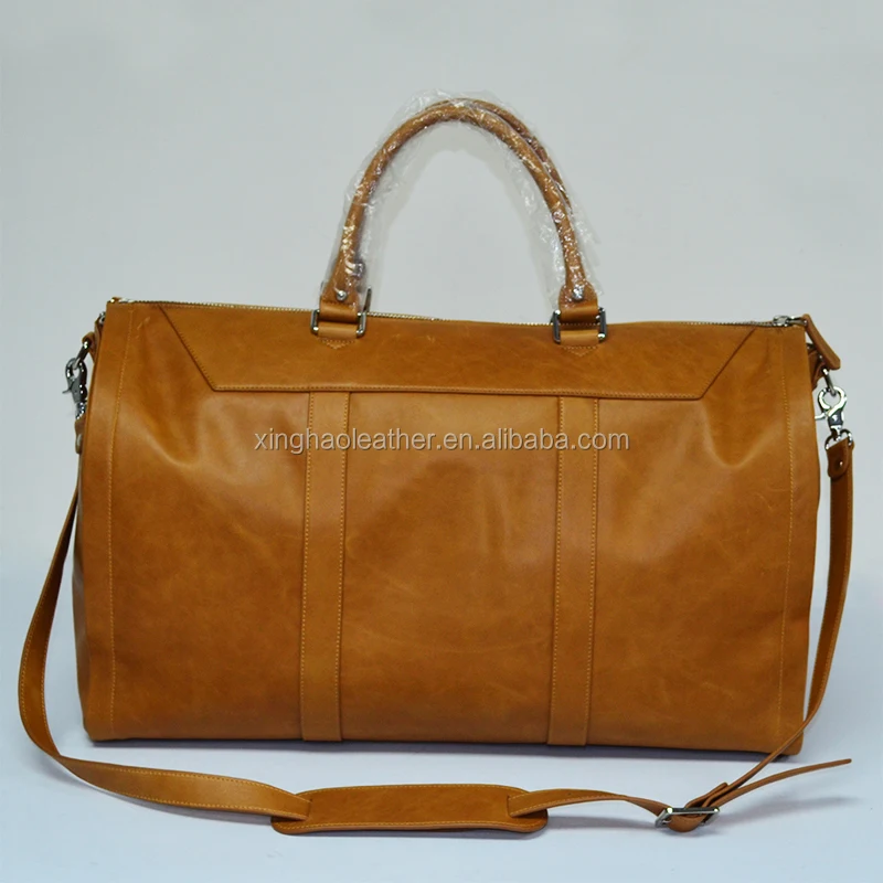 leather garment bag duffle