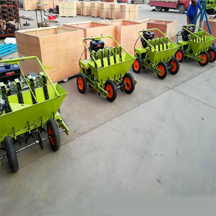 Automatic Gasoline Engine Garlic Planting Machine Garlic Seeder Planter
