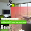 2017 wifi home security ip camera alarm system Support PIR Smoke Detector IP Camera Wireless fire alarm