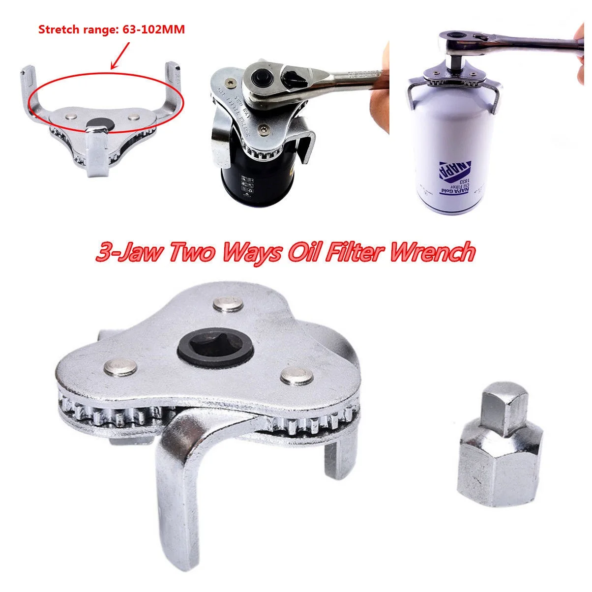 Adjustable 3 Jaw Oil Filters Spanner Buy Oil Filter Spanner,3 Jaw Oil