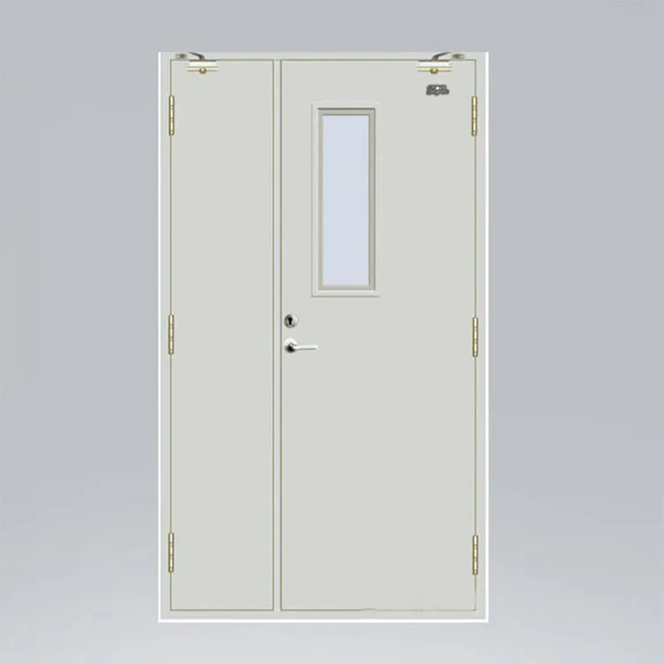 Double Leaf Lowes 20 Minute Fire Rated Door Steel Fireproof Door
