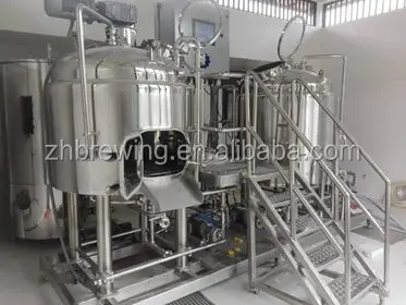 500L beer brewing system 6bbl brewery 500L HLT mash/lauter tun kettle/ whirlpool,