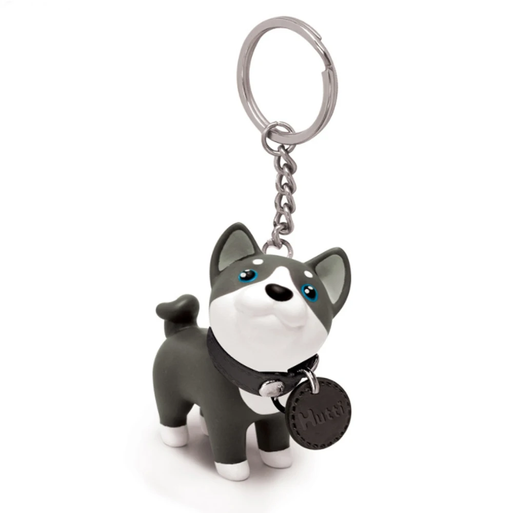 Free design service cheap customized key chains cute dog shape soft PVC keychains for wholsale
