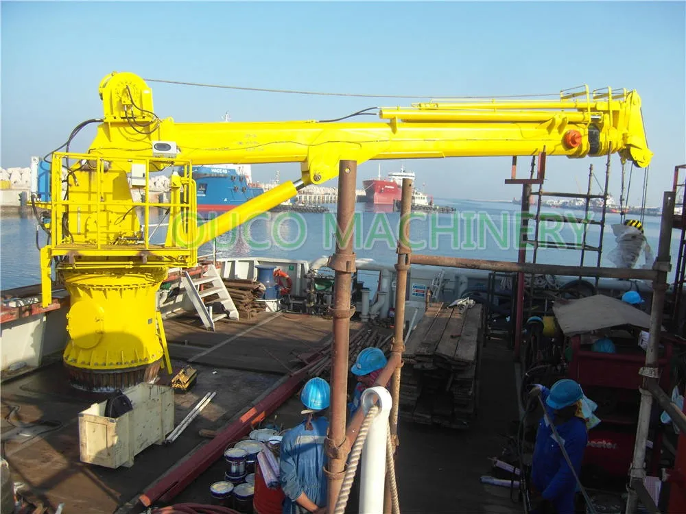 1t Pedestal Marine Hydraulic Lifting Electrical Crane Buy Offshore