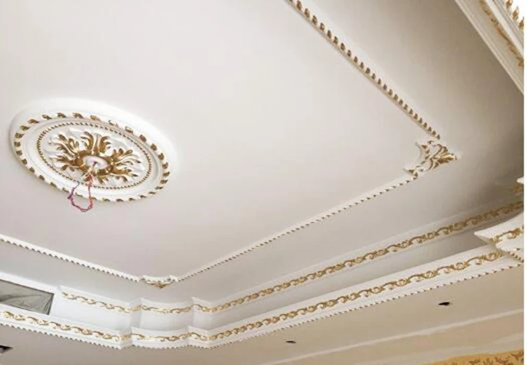2300 130mm Standard Size Gypsum Cornice Moulding For False Ceiling Decor Buy Gypsum Cornice Moulding False Ceiling Decor Product On Alibaba Com