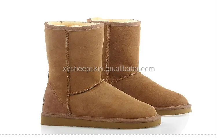 100% sheepskin snow boots