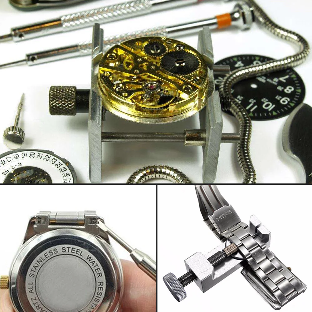 5pcs High Quality New Universal Watch Clock Opener Tool Kit Watch Repair Tool Cell Pin Remover Fixed Tools Watchmaker