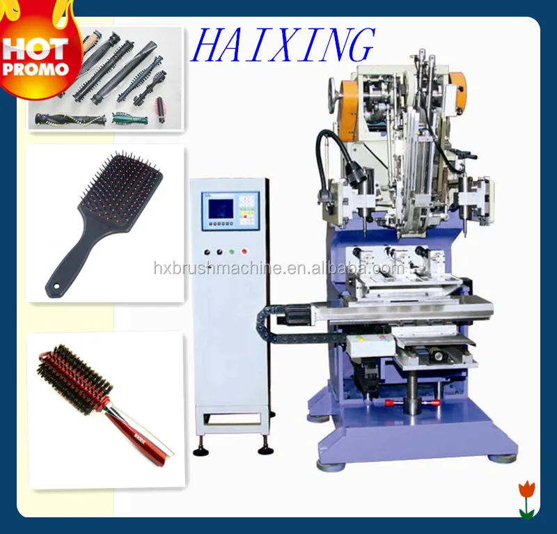 
High Speed Flat Wire 3 Axis Plastic Hair Comb Making Machine (drilling and tufting) 