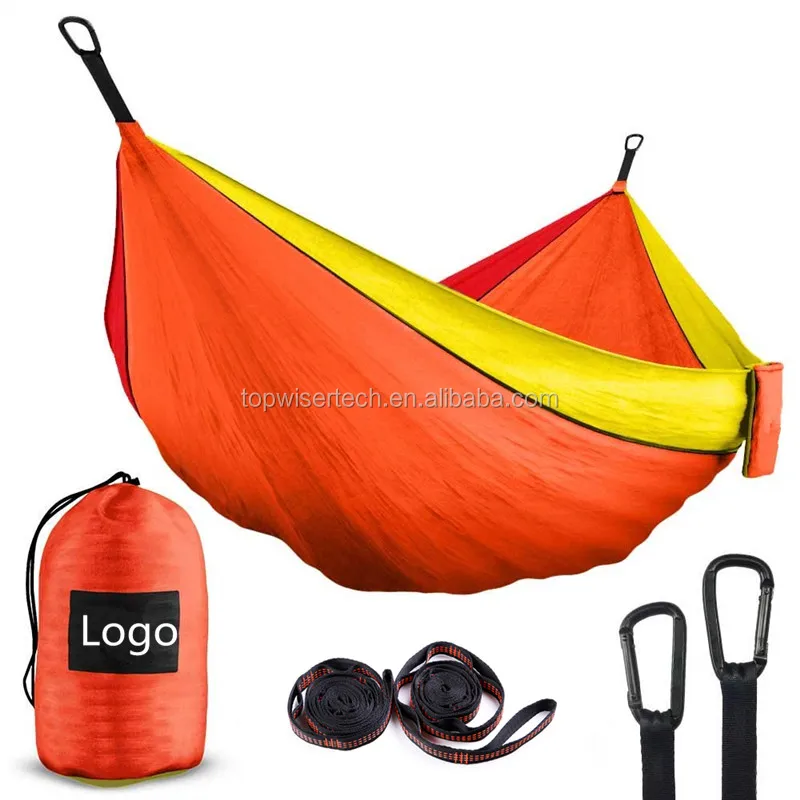 Camping Hammock Portable Indoor Outdoor Tree Hammock With 2 Hanging