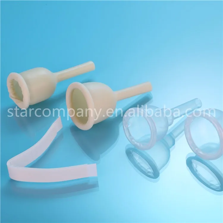 No Self Adhesive All Silicone Male External Condom Drainage Catheter Buy Male External