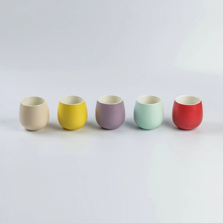 Drinkware Round 180 Ml Small Japanese Porcelain Tea Cup Without Handle