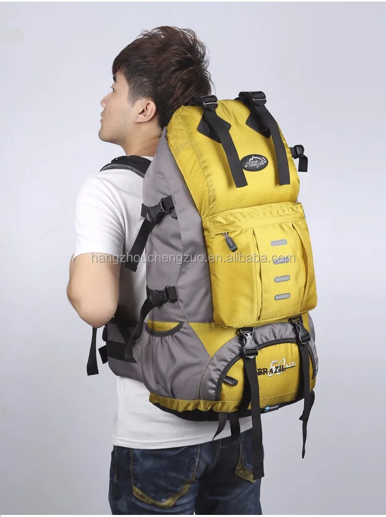 Hot Selling 50L Waterproof Multifunctional Camping Backpack,CZB-014B 50L Multifunctional Mountaineering bag,50L duffle bag