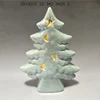 Ceramic economical Christmas tree with Led light and star on the top