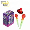 Halloween Magic Pop Glow Stick Light up Skeleton Halal Lollipop Candy Lighting Skull Lollipops