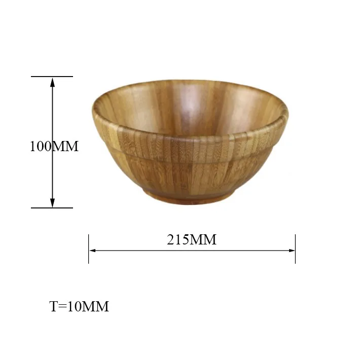 Custom Round Bamboo Salad Bowl Rice Bowl Buy Bamboo Rice Bowl,Round