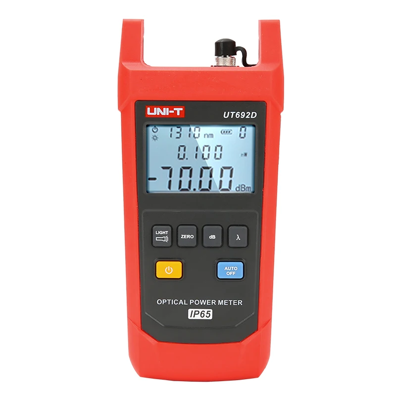 UNI-T UT692D Optical Power Meter Measurement Range -70 to 10dBm 800-1700nm InGaAs Backlight Tool IP65 Professional Tester