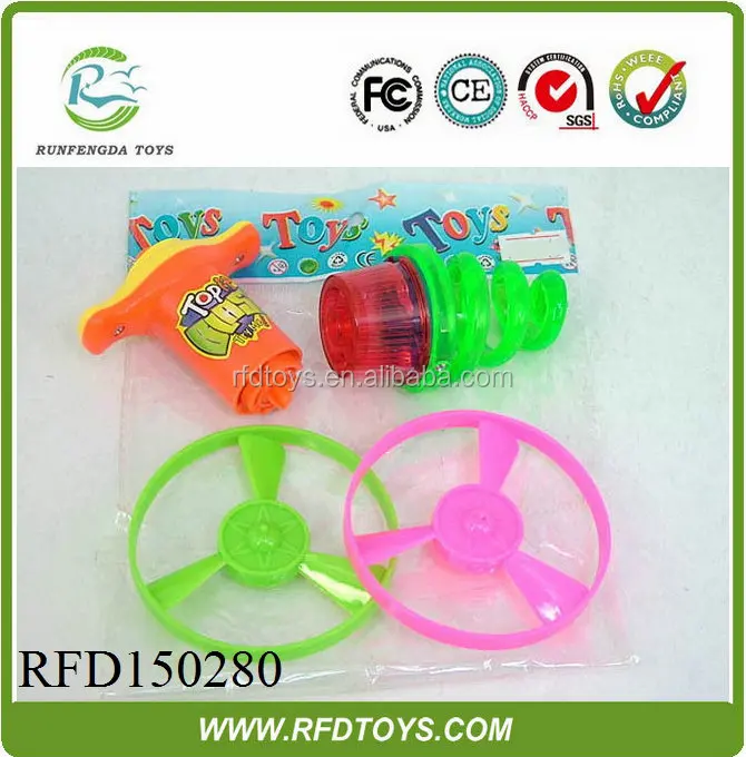 Buy Toys From China,Cheap Plastic Wind Up Spinning Top Toy With Light