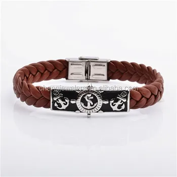 Pirates Of The Caribbean Anchor Rudder Comp Skull Swords Hook Pirates Of The Caribbean Anchor Rudder Comp Skull Swords Hook Nautical Expeditions Leather Bracelet