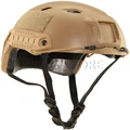 Fast BJ Simple Breathable Paintball Airsoft Base Jump Cycling Motor Helmet Tactical Diamond hole helmet black