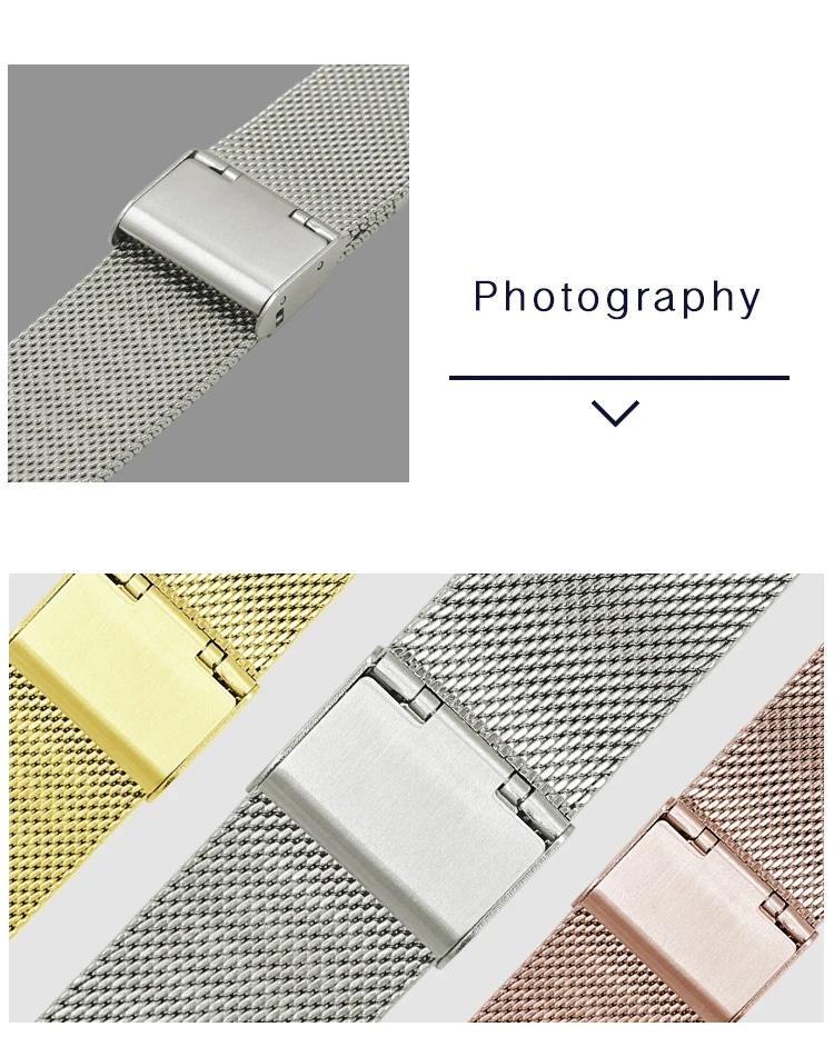 Stainless steel 06 mesh ordinary wrist metal watch band