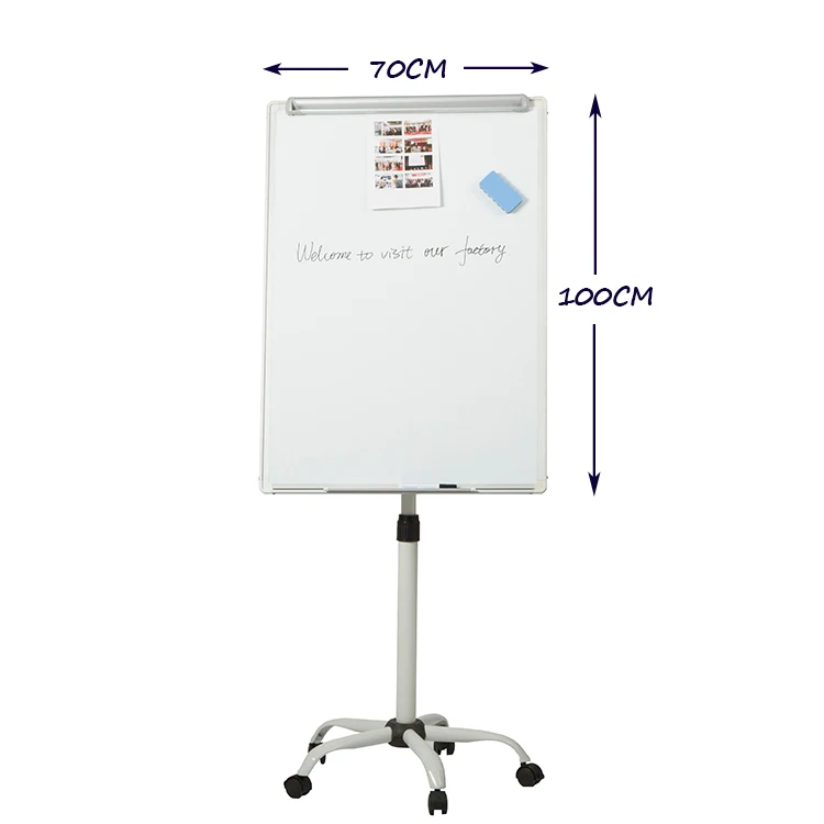 Foshan factory supplier bulletin white boards with wheels,movable whiteboard