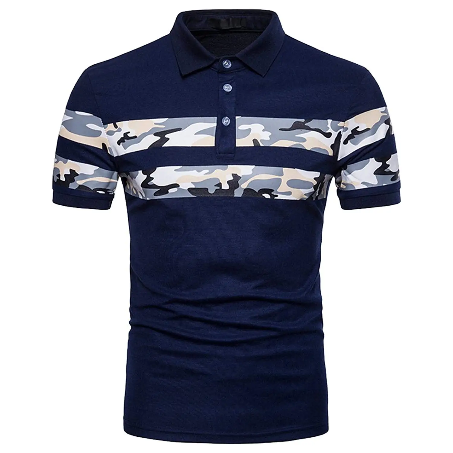 WSPLYSPJY Mens Vintage Cotton Slim Fit Short Sleeve Polo Shirts Polo T Shirt