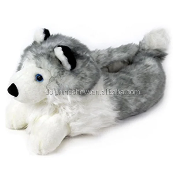 Custom Animal Shaped Soft Penguin Plush Slippers For Kids