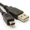 50cm 1m 1.8m 3m 5m USB 2.0 Lead A Plug To Mini Data Cable Power Lead for mini usb cable digital camera