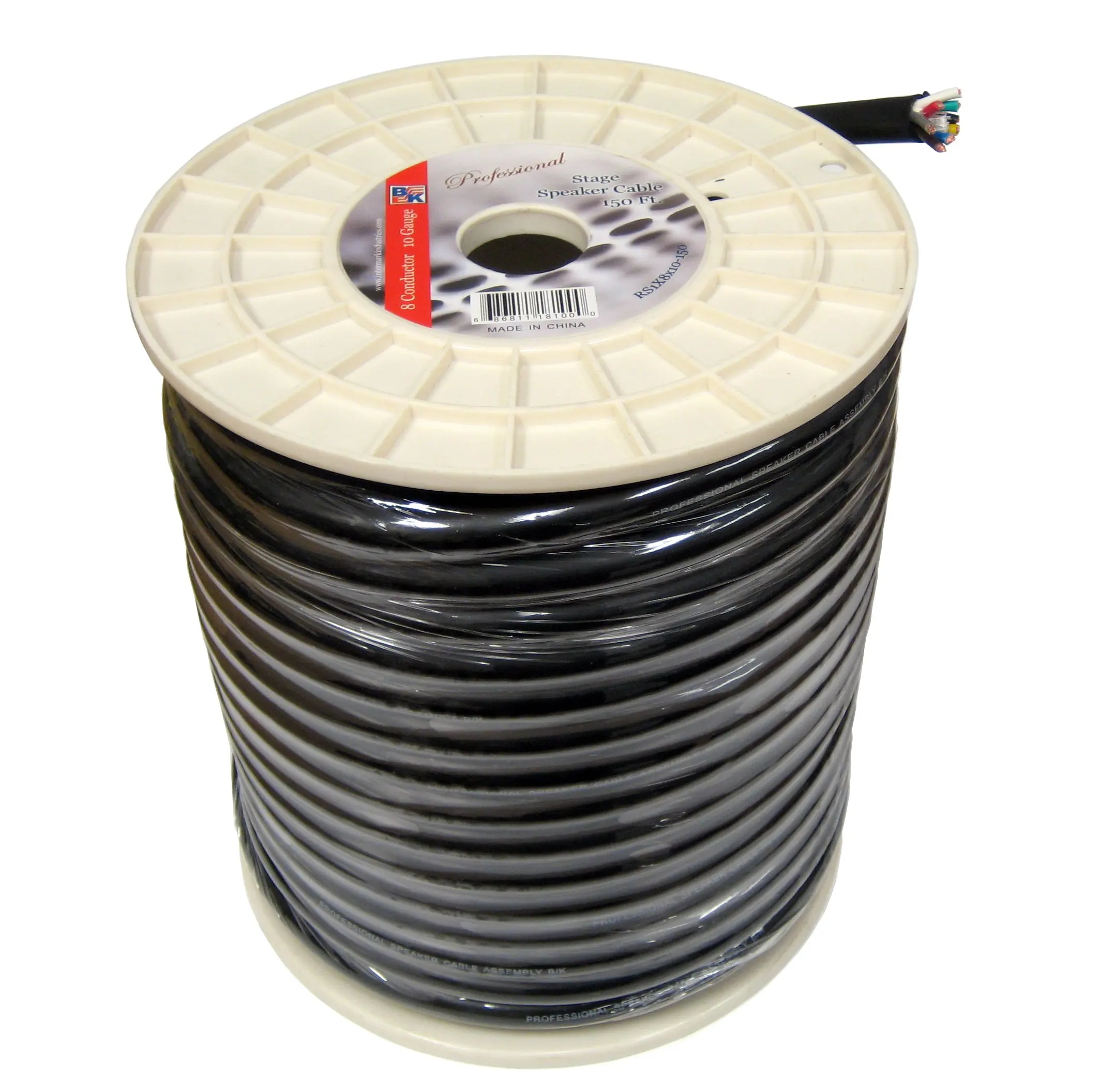 Blast King IRS1X8X10 150-Feet 10 AWG 8 Conductors Stage Speaker Cables