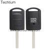 High quality plastic black 2 button car remote key shell with HU100 blade and CE word for Opel
