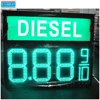 Big Size Outdoor RF wireless 7 Segment High Brightness LED Gas Price Sign with Diesel Light Box on Top