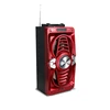 ITK Karaoke Player Use trolley portable speaker wood material with subwoof 6w output 2 loudspeakers with aux in