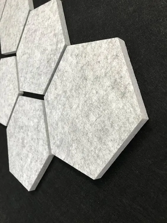 Hexagon Polyester Acoustic Wall Panel - Buy Acousic Panel Hexagon