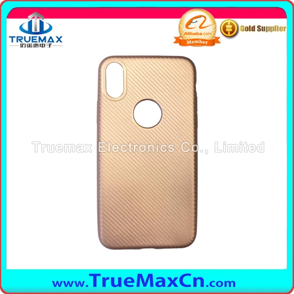 Soft Carbon Fiber Silicone Case for iPhone 10