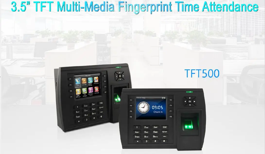 With Wireless WiFi Function For Network Of Biometric Time Attendance Device (TFT500/WIFI)
