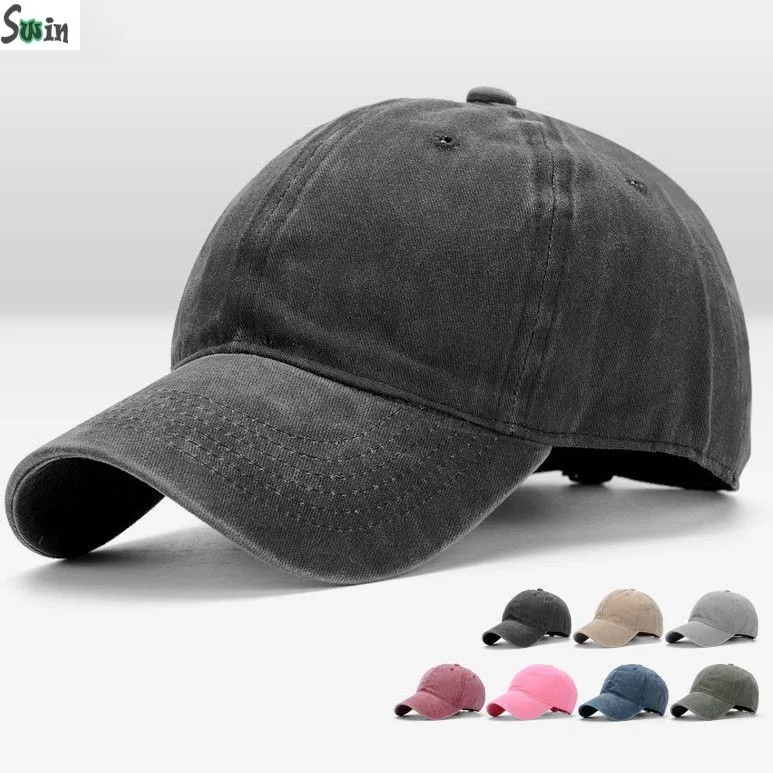 16*12 Washed Cotton Blank 6-panel Denim Baseball Cap Without Logo - Buy ...