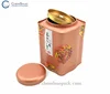 Tin box with inner lid for tea/coffee storage custom printed