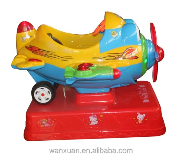 Air Plane - Coin Operated Amusement Park Kiddie Ride Swing Rocking ...