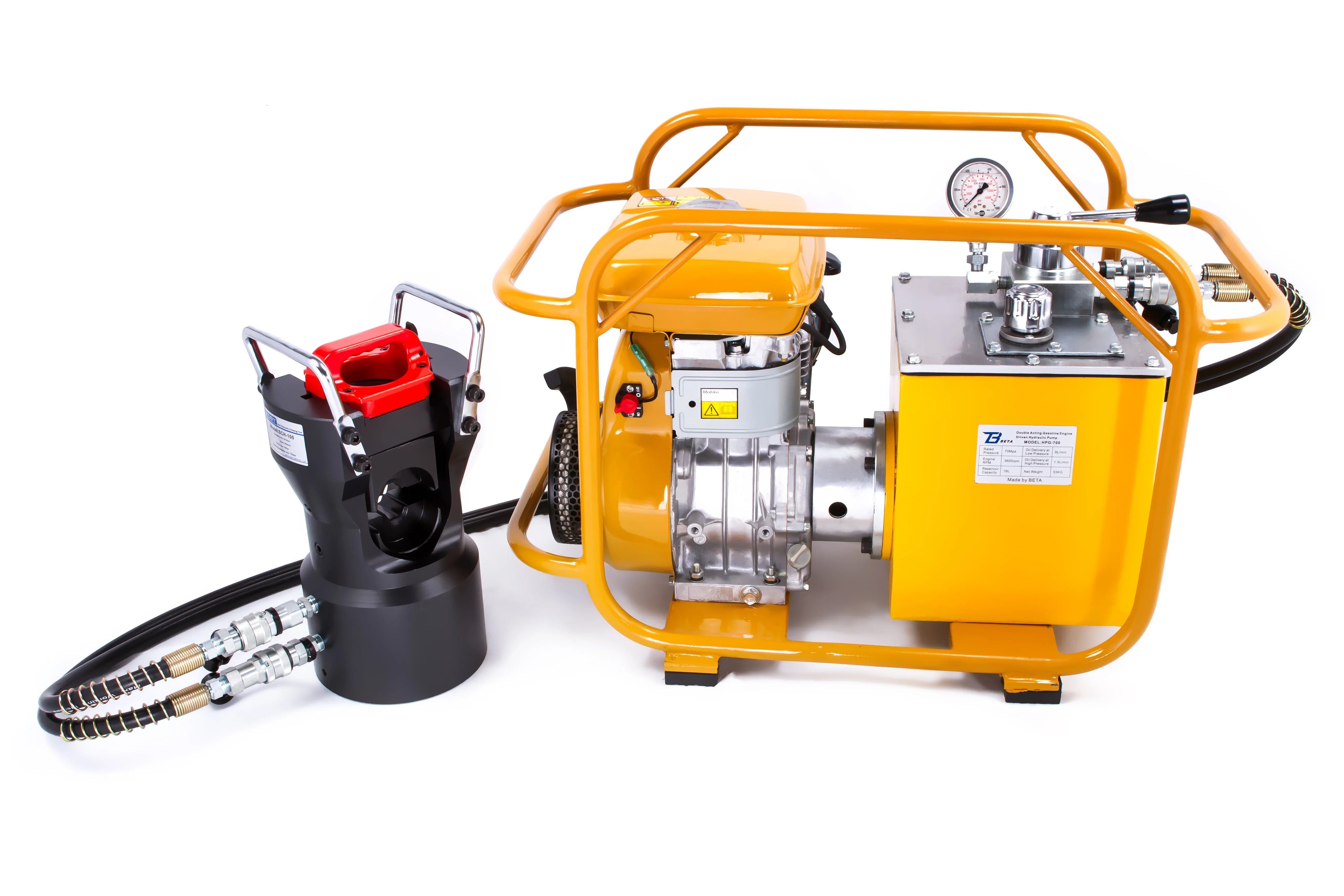 Sleeves Double Acting Hydraulic Wire Rope Crimping Tool With Crimping