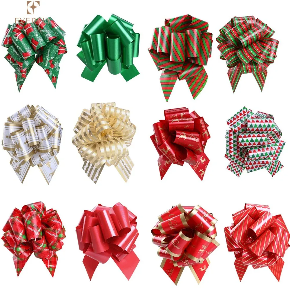 wrapping-gift-bow-colorful-christmas-plastic-pull-ribbon-bow-for-gift