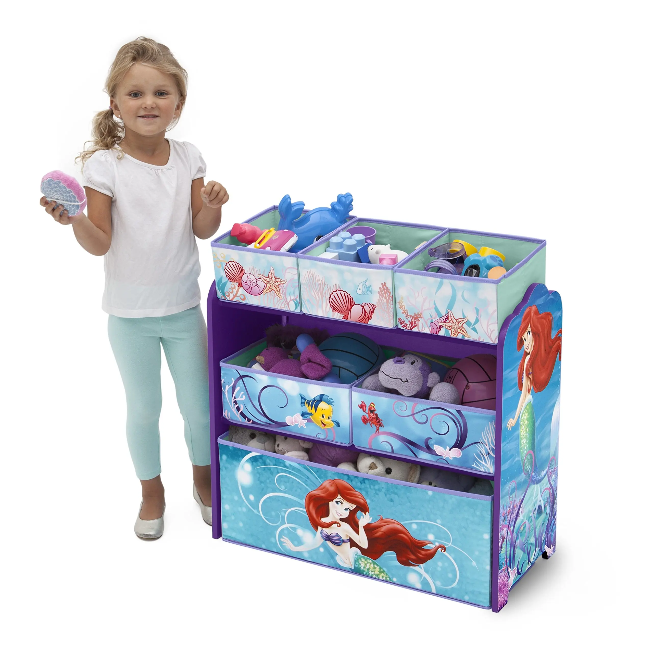 disney princess 9 bin toy organizer