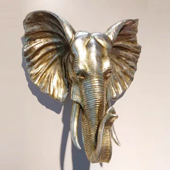 Large Wall Sculptures Resin Hanging Elephant Head For Indoor Decor Large Wall Sculptures Resin Hanging